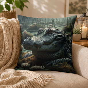 Alligator-geïnspireerde kussen