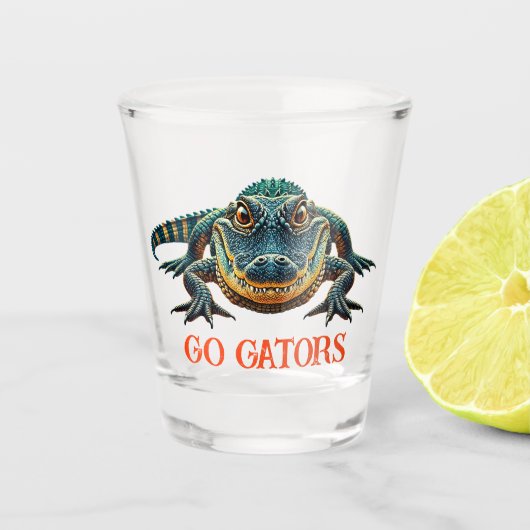 Alligator - Go Gators Shot Glas (Voorkant)