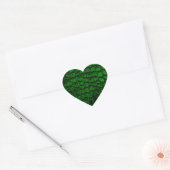 Alligator Green Faux Leather Hart Sticker (Envelop)