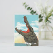 Alligator Happens Briefkaart (Staand voorkant)