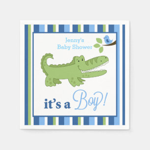 Alligator Het is een Aangepast kind Napkin Servetten