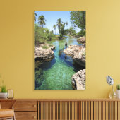 Alligator Hole, Black River Town, Jamaica Canvas Afdruk (Insitu (Woonkamer))