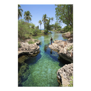 Alligator Hole, Black River Town, Jamaica Foto Afdruk