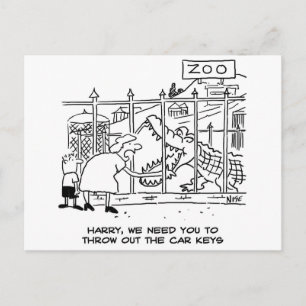 Alligator in de dierentuin ansichtkaart briefkaart