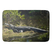 Alligator in de zon badmat (Voorkant)