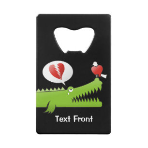 Alligator in Liefde Credit Kaart Bottle Opener Kredietkaart Flessenopener