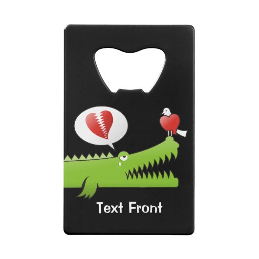 Alligator in Love Carte de crédit (Devant)