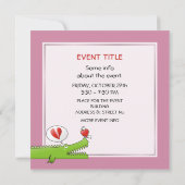 Alligator in Love Kaart (Achterkant)