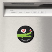 Alligator in Love Magnet Magneet (Insitu (Vaatwasser))