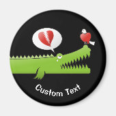 Alligator in Love Magnet Magneet (Voorkant)