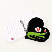 Alligator in Love Notitieboek (Binnen)