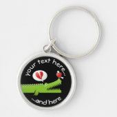 Alligator in Love Sleutelhanger (Voorkant)