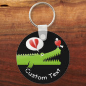 Alligator in Love Sleutelhanger (Voorkant)
