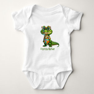Alligator in tropisch Shirt