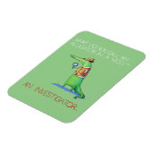 Alligator Investigator Vest Crocodile Animal Funny Magneet (Linkerzijde)