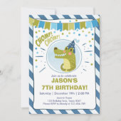 Alligator invitation anniversaire Alligator party (Devant)