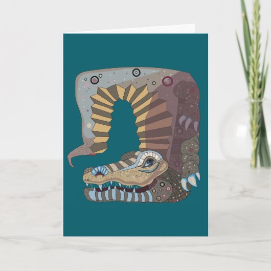 Alligator kaart (Voorkant)