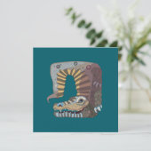 Alligator kaart (Staand voorkant)