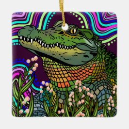 alligator keramisch Ornament