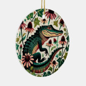 Alligator Keramisch Ornament (Rechts)