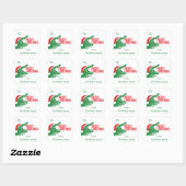 Alligator Kerst aangepaste sticker (Vel)