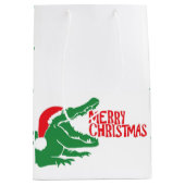 Alligator kerstcadeau tas medium cadeauzakje (Voorkant)