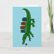 Alligator Kerstkaart
