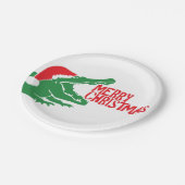 Alligator kerstpapier bord (Gekanteld)