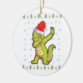Alligator kerstShirt Santa Hat Crocodile Love Keramisch Ornament (Links)