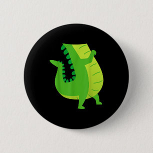Alligator Kostuum - Kaaiman Krokodil Dierentuin Di Ronde Button 5,7 Cm