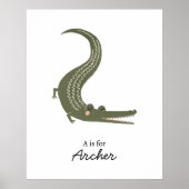 Alligator Kwekerij Wandkunst Poster (Voorkant)