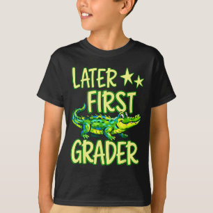 Alligator Later Ft Grader Laatste Dag School Einde T-shirt