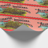 Alligator Louisiana Molasse Cadeaupapier (Hoek)