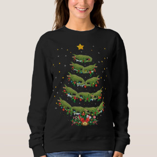 Alligator Lover Xmas Gift Alligator kerstboom Trui