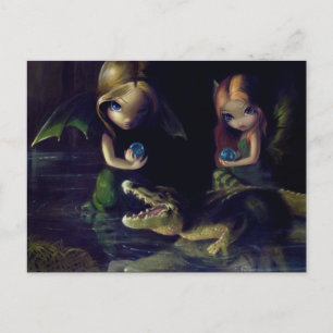 "Alligator Magic"-Briefkaart Briefkaart