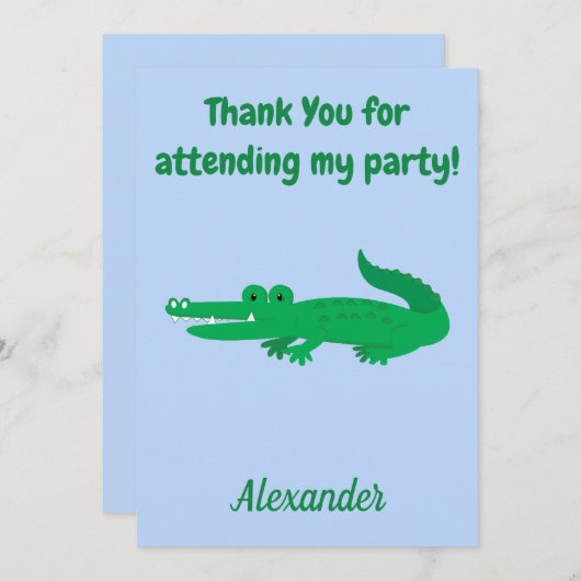 Alligator Merci (Devant / Derrière)