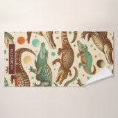  alligator naadloos badhanddoek (Badhanddoek)