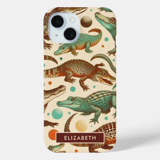 alligator naadloos Case-Mate iPhone case (Achterkant)