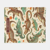  alligator naadloos fleece deken (Voorkant (Horizontaal))