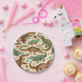  alligator naadloos papieren bordje (Feest)