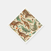  alligator naadloos servet (Hoek)