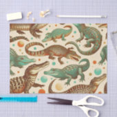  alligator naadloos tissuepapier (Craft)