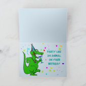 Alligator op de Leuke Personaliseerbare Kaart van (Binnen)