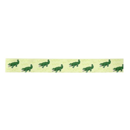 Alligator op geel lint (Voorkant)