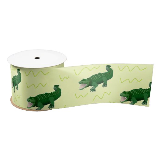 Alligator op geel lint (Spoel)