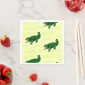 Alligator op geel servet (Insitu)