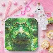 Alligator Papieren Bordje (Feest)