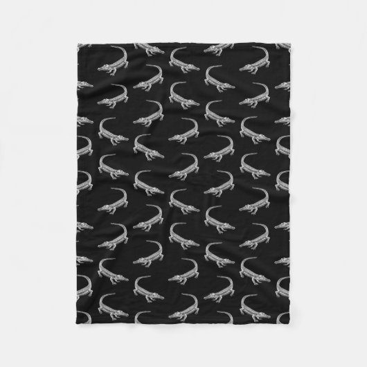 Alligator Pattern  Art Alligators Design Fleece Deken (Voorkant)