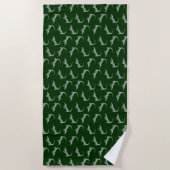 Alligator Pattern Art Alligators Design Strandlaken (Voorkant)