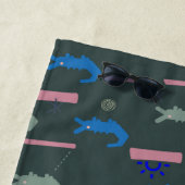 Alligator Pattern Strandlaken (In situ)